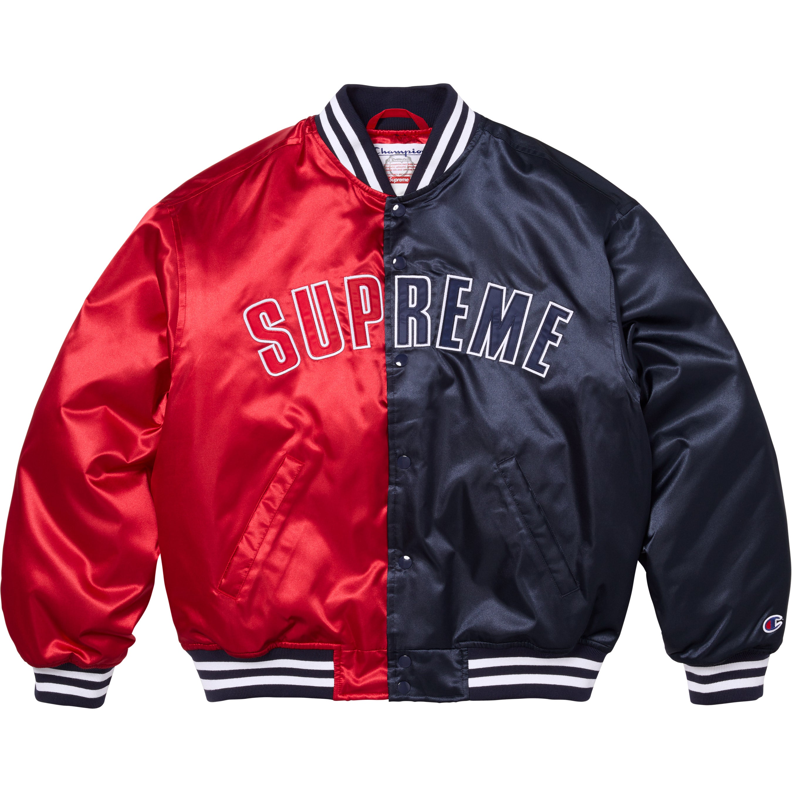 Supreme®/Champion® Satin Varsity Jacket view 7